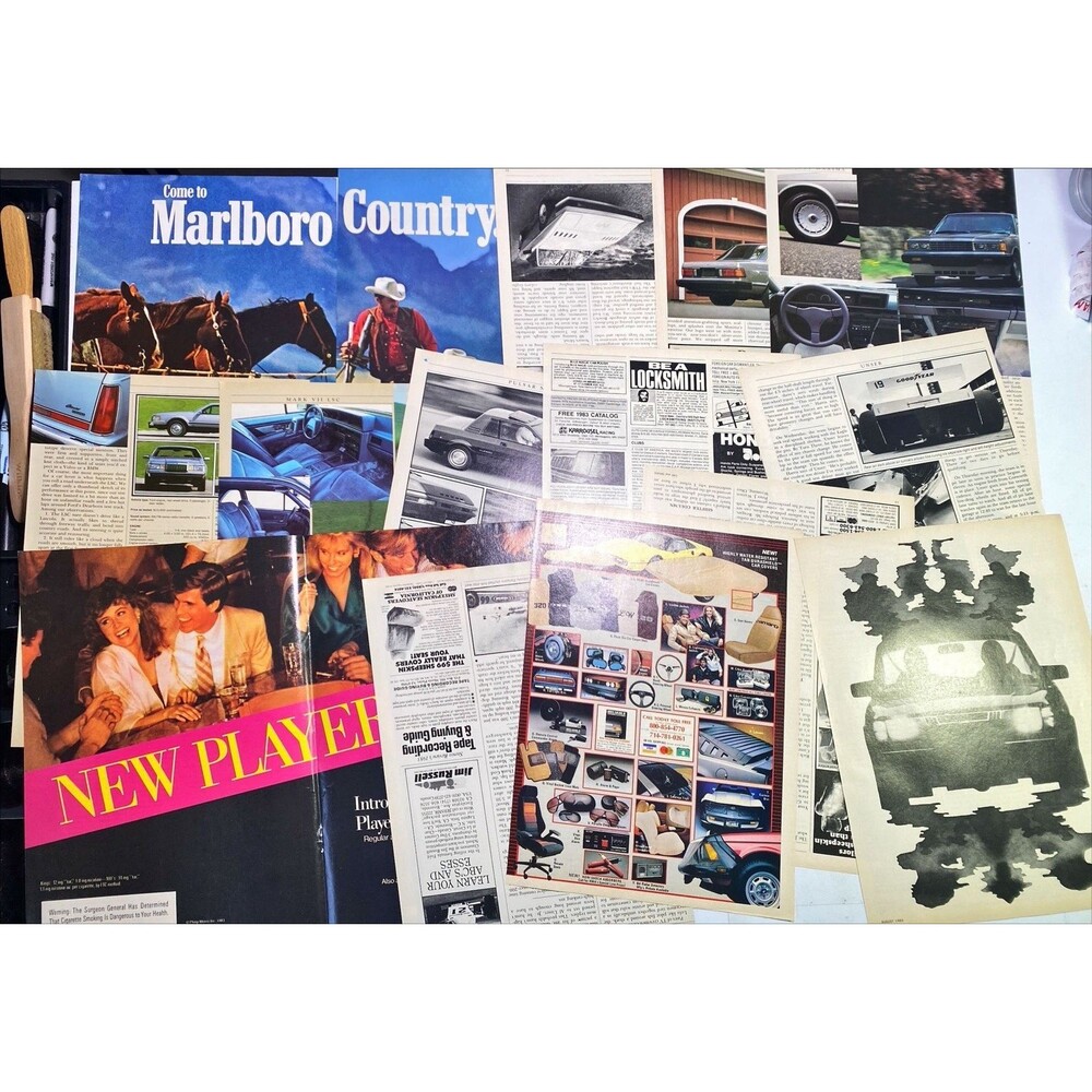 Ephemera 24+ Pages 3oz. Pictures Articles Car & Driver Magazine August 1983